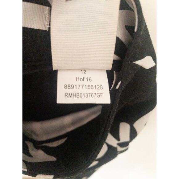 Rachel Rachel Roy LOVE Graphic Print Women's Black Skort Size 12 - Picture 4 of 6